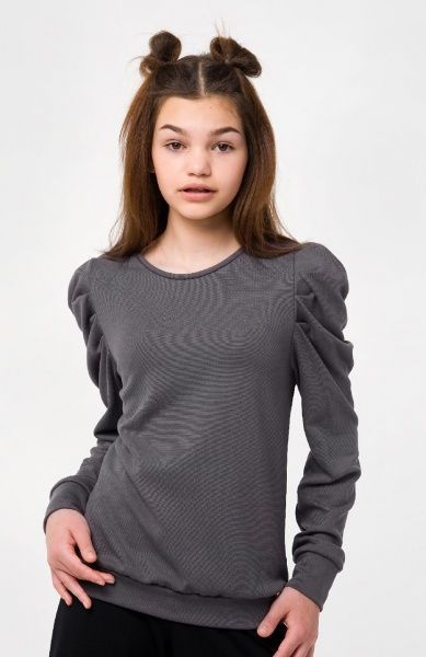 Свитшот для девочки Smil р.146 серый 116505 