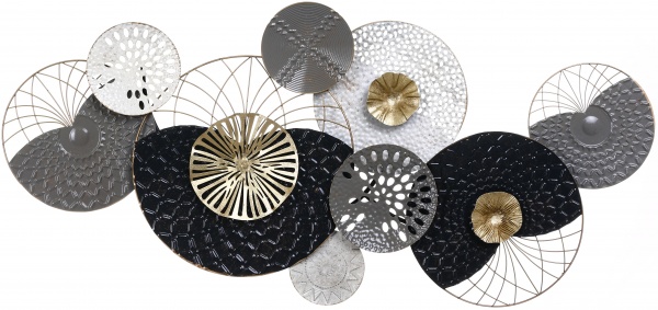 Декор настенный Грей 58,4x119,4 см серый с золотым 