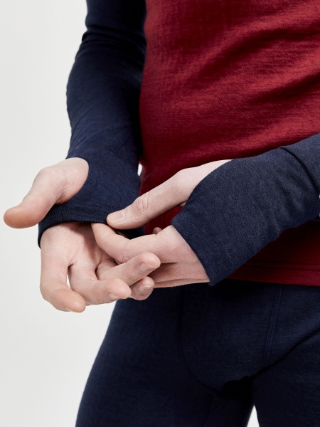 Футболка с длинным рукавом Craft ADV NORDIC WOOL HZ M 1911147-396488 р.S темно-синий