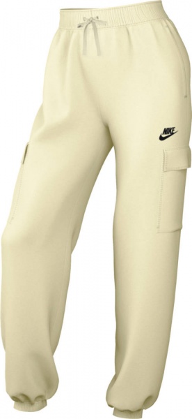 Брюки Nike W NSW CLUB FLC MR PANT CARGO DQ5196-113 р. S бежевый