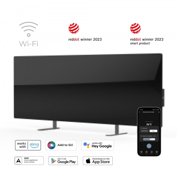 Панель тепловая AENO Premium Eco Smart GH2S Black (700 Вт)