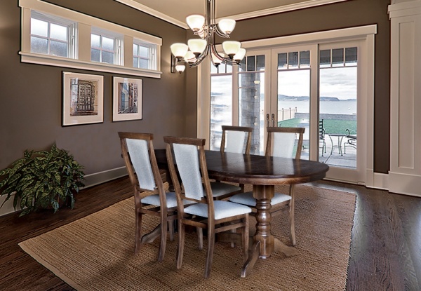 Стол обеденный Говерла тёмный орех 