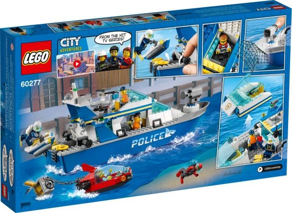 Конструктор LEGO City Катер полицейского патруля 60277