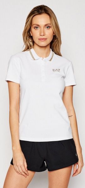 Поло EA7 POLO SHIRT 3KTF04-TJ9DZ-1100 р.S білий