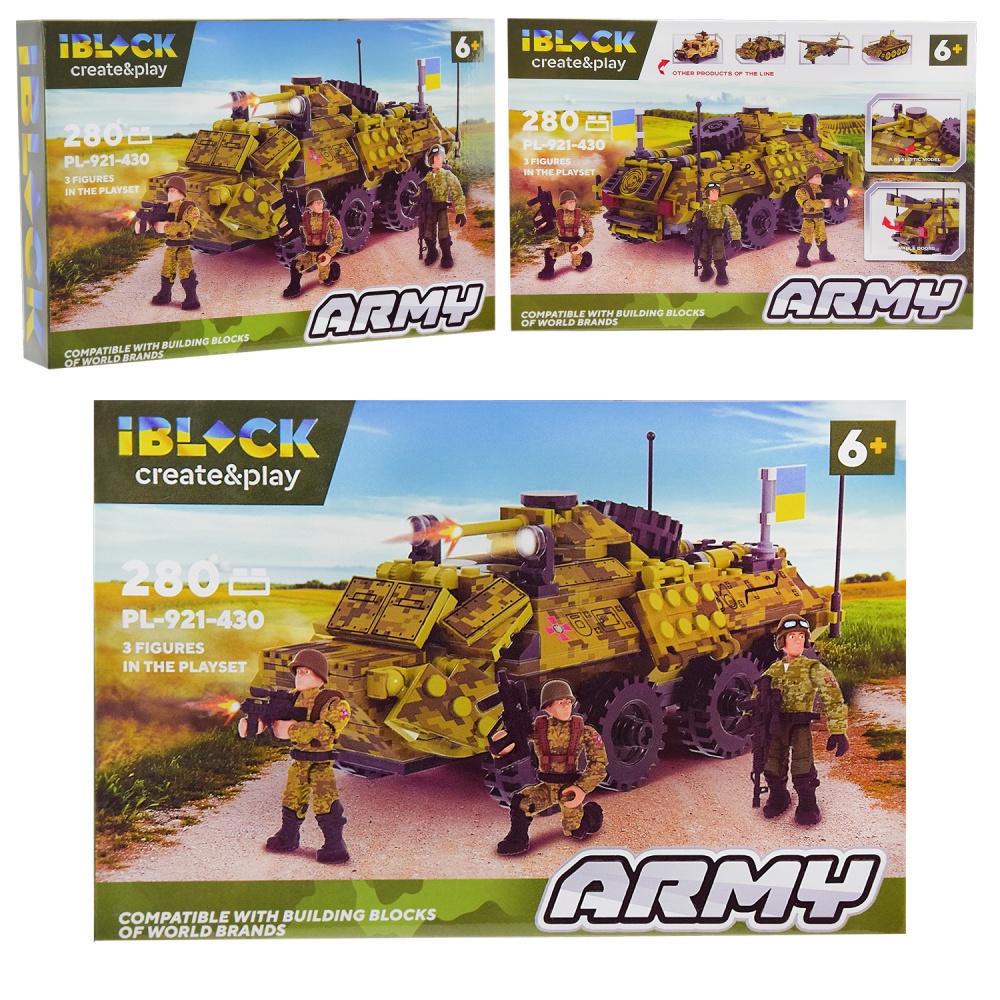 Конструктор Shantou Армія IBLOCK 4 види в ассортименті PL-921-430