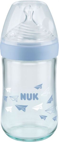 Бутылка детская Nuk Nature Sense пластиковая с силиконовой соской размер 2260 мл (10741758) в ассортименте