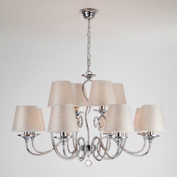 Люстра підвісна Strotskis Fresa 12x40 Вт E14 хром 70068/12 