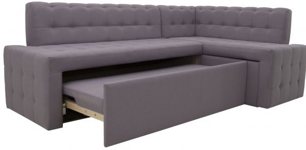 Уголок кухонный Кедр КАРАТ раскладной Г розовый