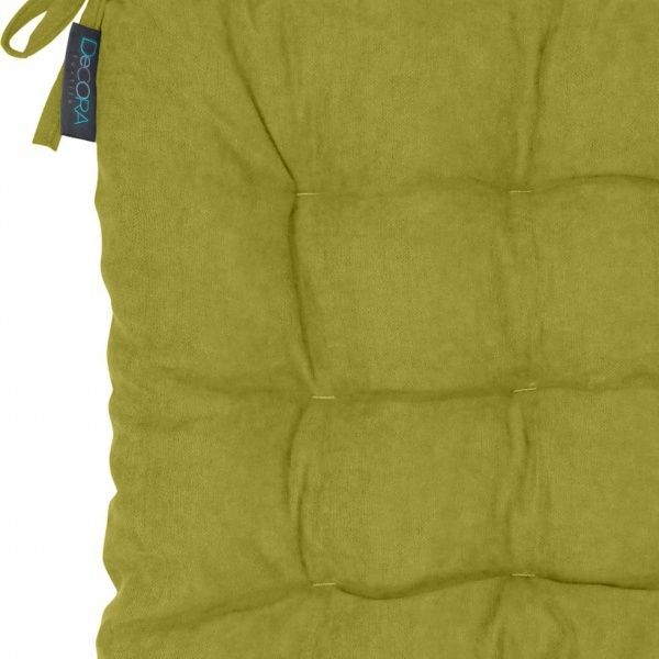 Подушка на стілець MODA 40х40 см оливкова Decora textile