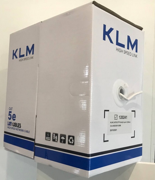 Кабель компьютерный KLM FTP CCA 5 кат. 4x2x0,50 мм