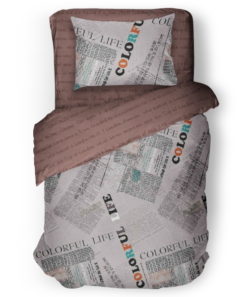 Комплект постільної білизни Colorful Life 1,5 різнокольоровий UP! (Underprice) 