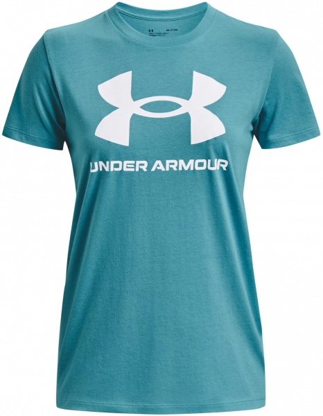 Футболка Under Armour SPORTSTYLE LOGO SS 1356305-433 р.S голубой