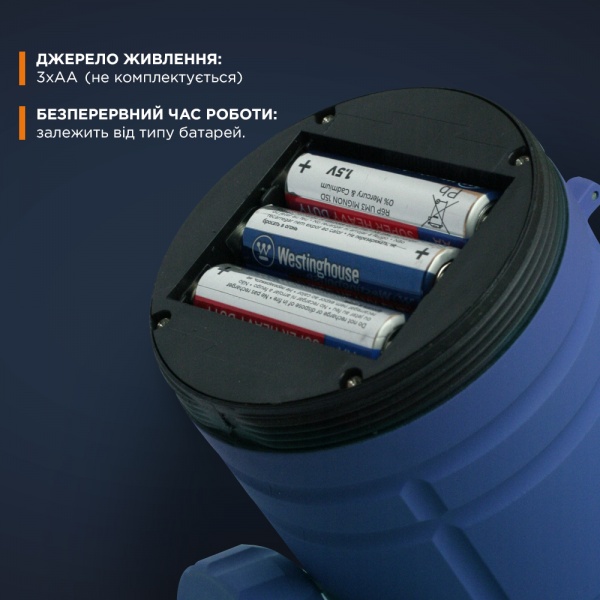 Фонарь кемпинговый Quantum QM-FL3041 Nice blue 1WLED + 3WCOB box