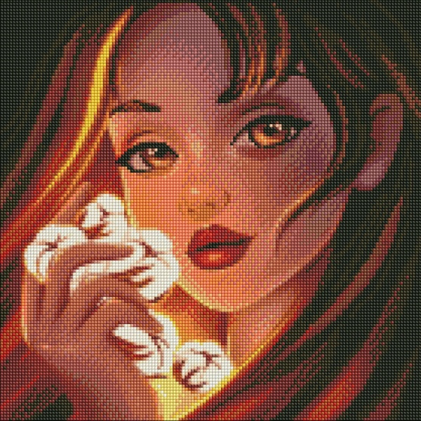 Алмазная мозаика Волшебный хлопок 40х40 см Идейка 