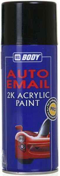 Автоэмаль акриловая AutoEmail 2K Body 400 мл 601 Черная