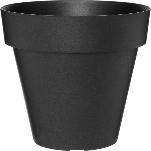 Горшок пластиковый Plastiken Maceta Redonda TES круглый 29,7л антрацит 
