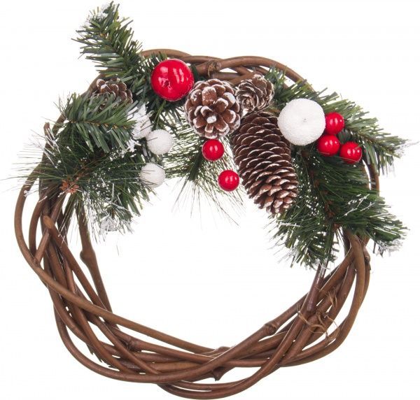 Вінок новорічний d250 мм W01-1228/22 