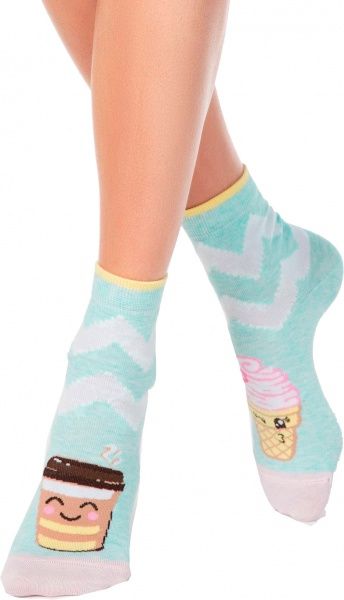 Шкарпетки Conte Happy 17С-21СП 126 р. 23 бірюзовий 