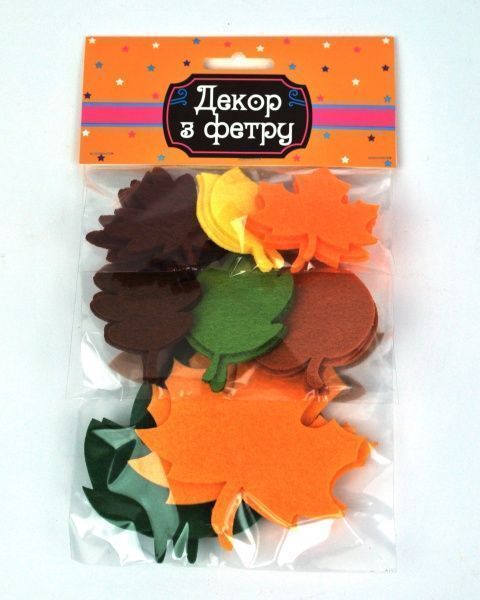 Декор из фетра Осень 27 шт. Аплі-Краплі