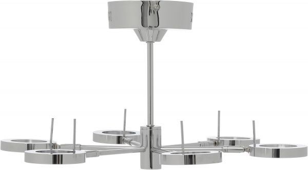 Люстра светодиодная Интеркласс НСБ 04-6хХХ-293 6x4 Вт хром C8065-6 