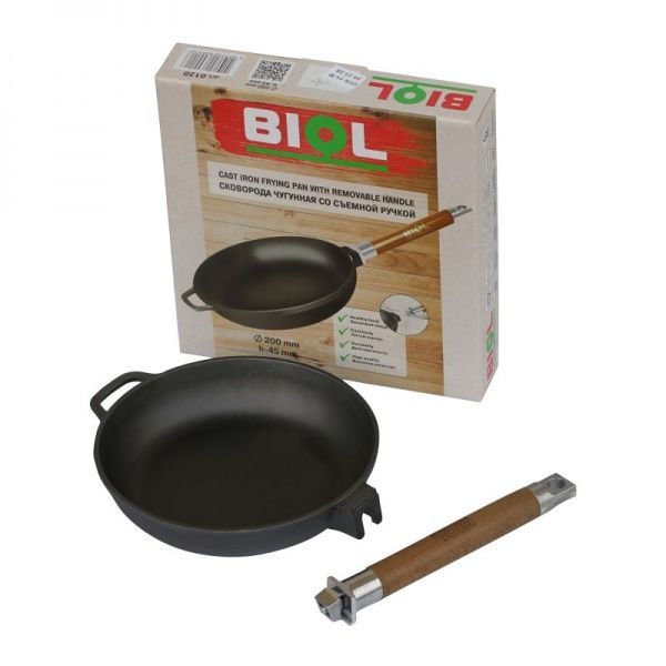Сковорода чавунна знімна ручка 26 см Оптіма 0126 Biol