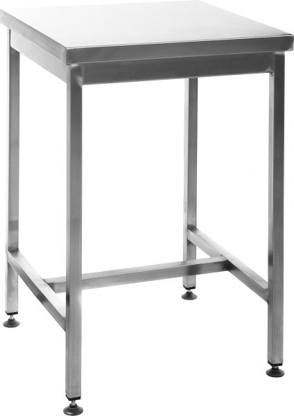Стол производственный без полки и бортика Tehma 600x600x850 мм нержавеющая сталь