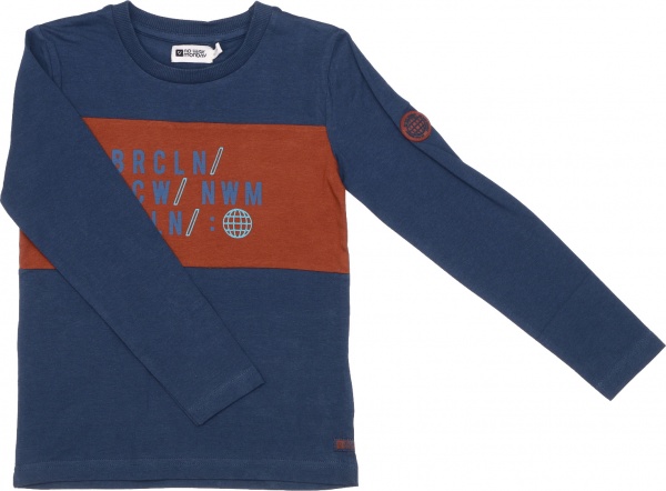 Реглан для мальчика NWM р.122 синий с коричневым U44165-1 