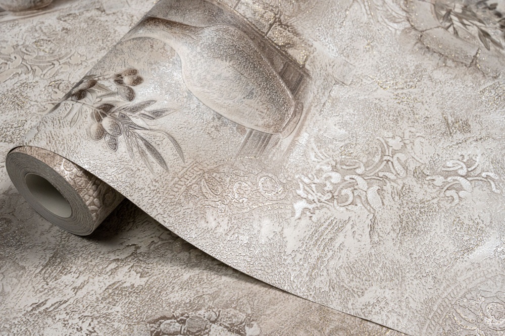 Обои виниловые на бумажной основе Славянские обои Expromt Греция 9136-02 0,53x10,05 м