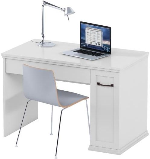 Стол письменный Aqua Rodos Bianca белый матовый 