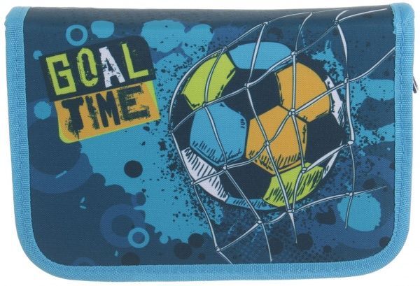 Пенал школьный Футбол разноцветный