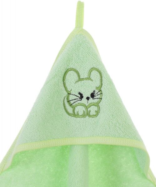 Рушник Homeline куточок з вишивкою 90x90 см фісташковий