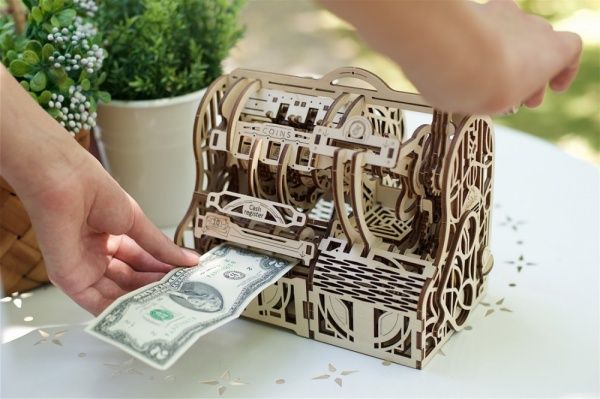 Деревянный 3D-конструктор UGEARS Кассовый аппарат