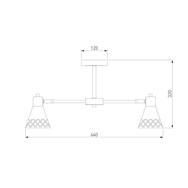Люстра стельова Strotskis Trina 6x60 Вт E14 білий 70100/6 