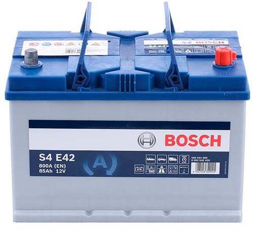 Аккумулятор автомобильный Bosch S4 EFB ASIA Start-Stop 85Ah 800A 12V «+» справа (BO 0092S4E420)