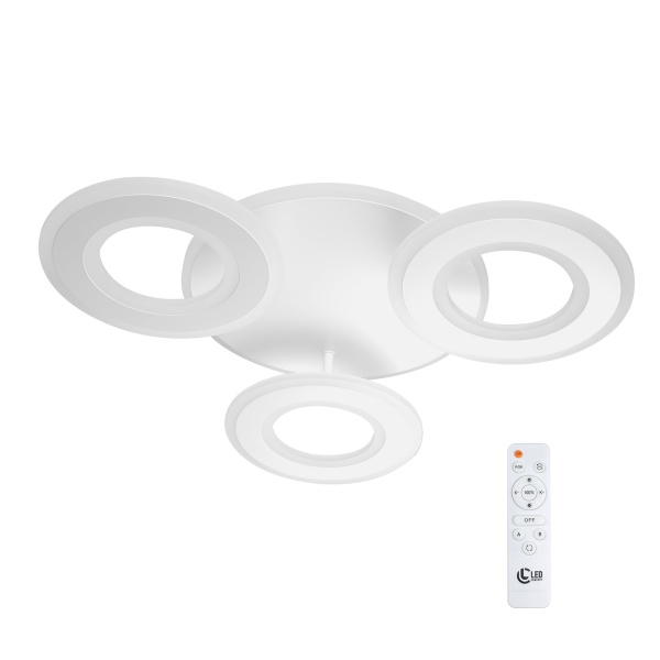 Люстра стельова LED CONCEPT Dalkey R3 3x75 Вт білий 