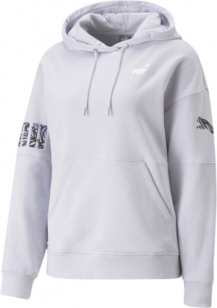 Джемпер Puma POWER NOVA SHINE COLORBLOCK HOODIE TR 67444668 р. M блакитний