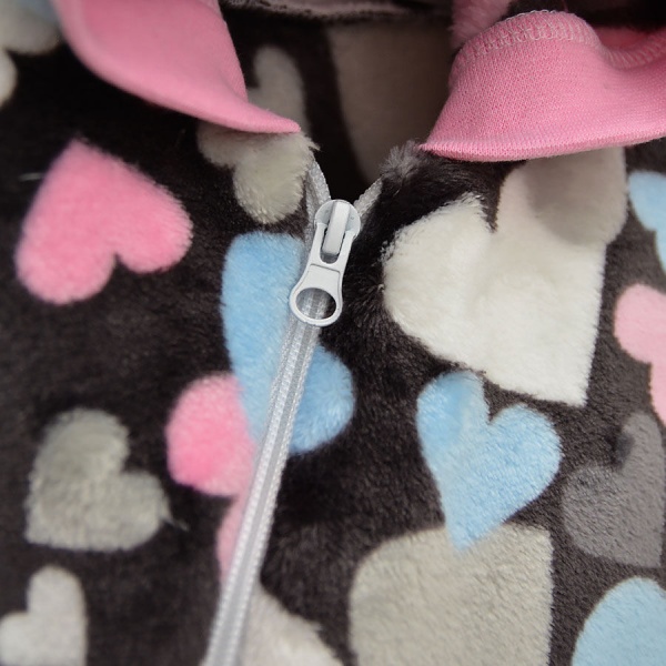 Человечек для девочки Blanka Сердца р.74 серый 110160 