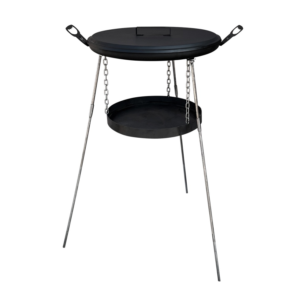 Сковорода Metalzavod ø500 мм 50 см из диска с подвесом для огня и крышкой