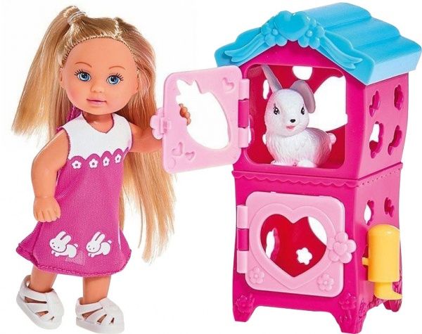 Кукольный набор Simba Эви Домик кроликов с аксессуарами
