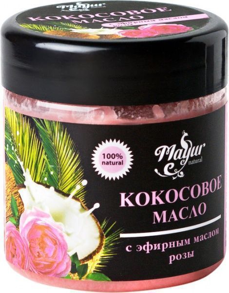 Масло Mayur Кокосовое с эфирным маслом розы 140 мл