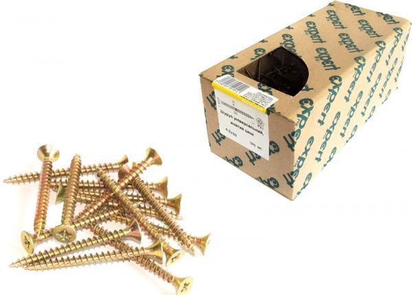 Шуруп универсальный потайная головка ЦЖ 4,5x50 мм 500 шт EXPERT FIX