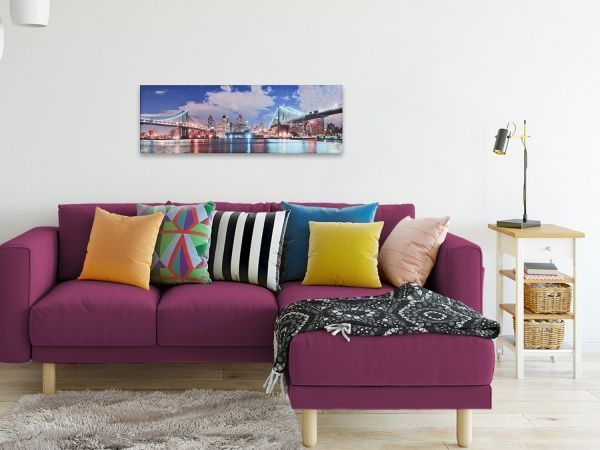 Репродукция Город 828-1 28x80 см 