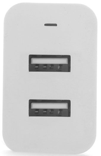 Сетевое зарядное устройство ColorWay 2USB AUTO ID 4.8A 20W (CW-CHS016-WT) 