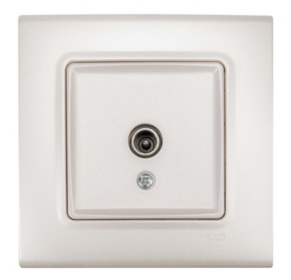 Розетка TV оконечная Viko Linnera Life белый перламутр