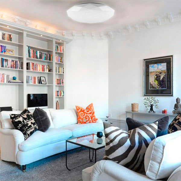 Світильник світлодіодний Feron DiamondAL5200 з пультом ДК 36 Вт білий 3000-6500 К 