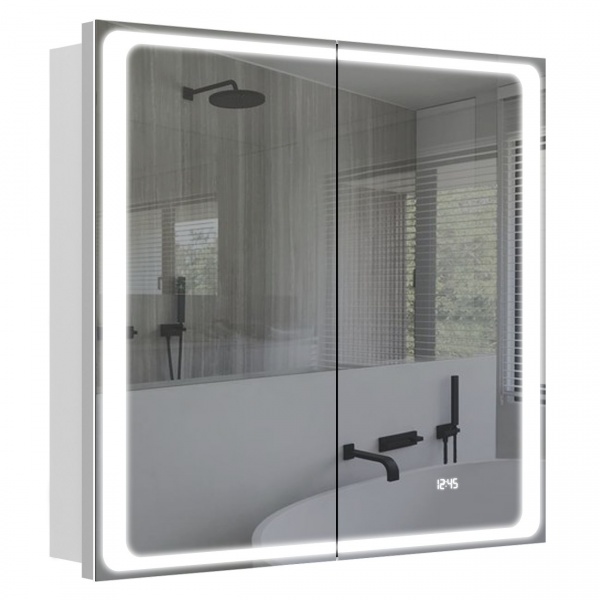 Зеркальный шкаф Aquarius Modena с LED-подсветкой 80 белый 