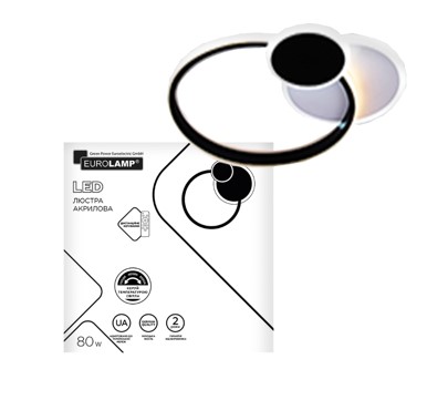 Люстра светодиодная Eurolamp акрил A60 80 Вт белый LED-LR-80-A60 