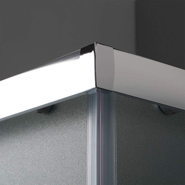 Душевое ограждение Line квадратное 90х90х190см grape (LN90G)