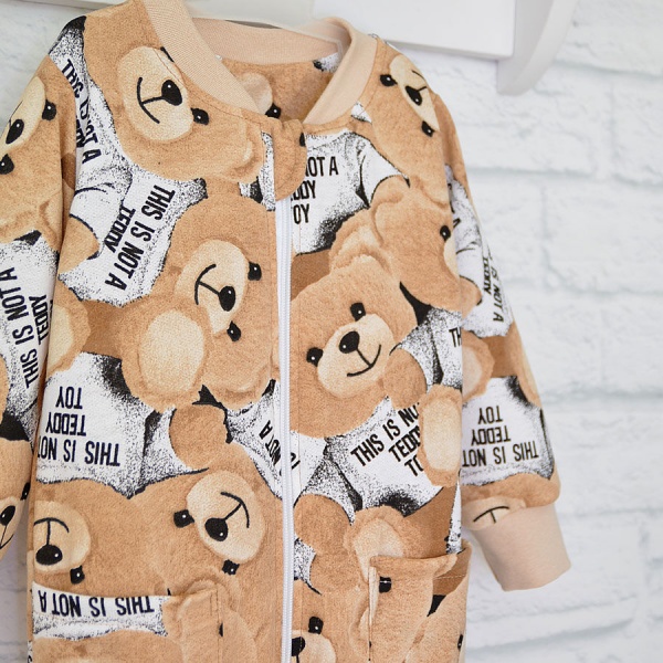 Ромпер унисекс Blanka Медвежонок р.80 коричневый 110012 