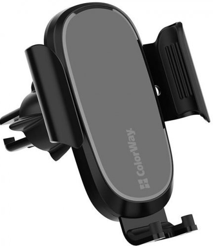 Беспроводное зарядное устройство ColorWay Air Vent Car Wireless Charger 15W (CW-CHAW038Q-BK)